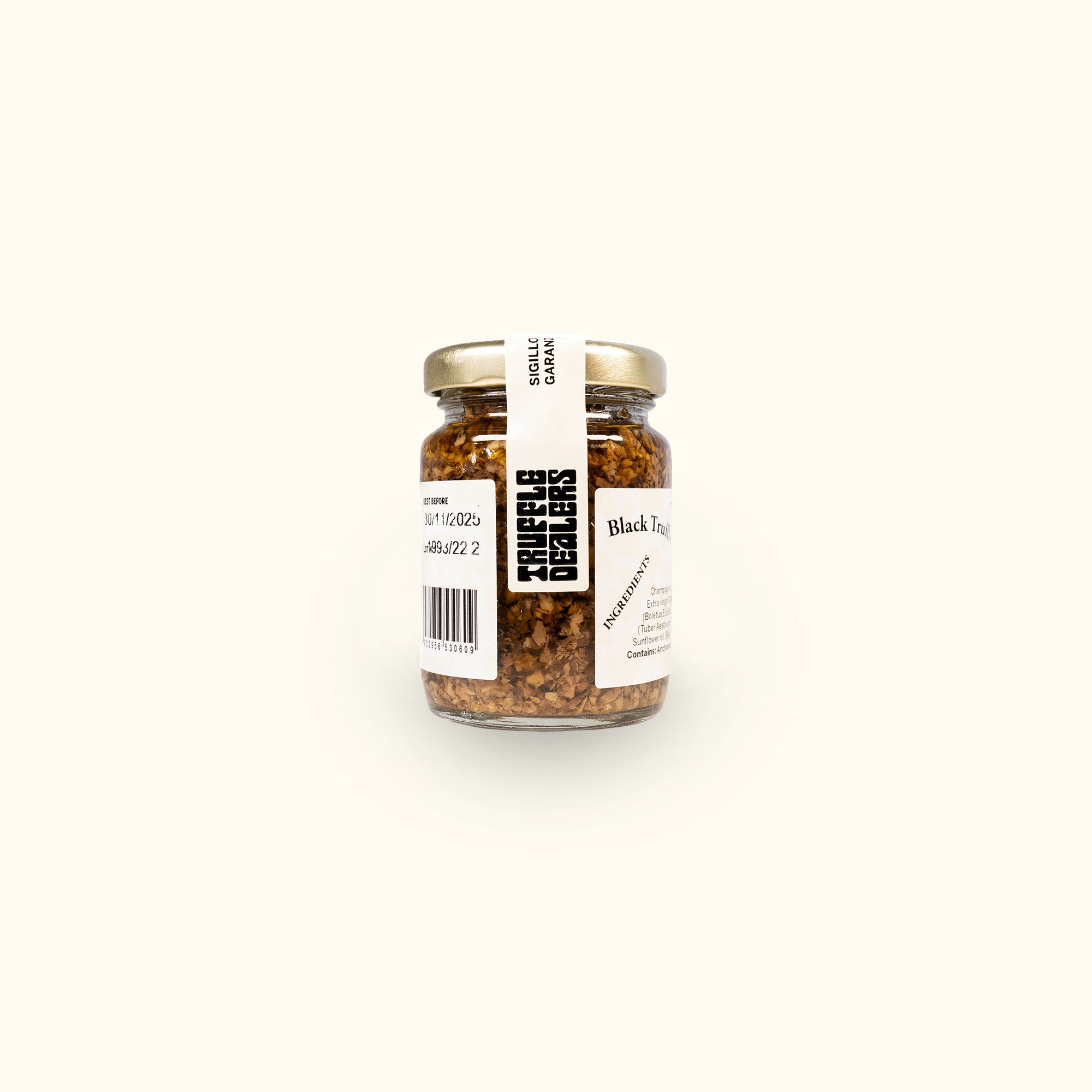 a jar of peanut butter on a white background